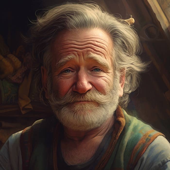 Robin Williams imagined as older person