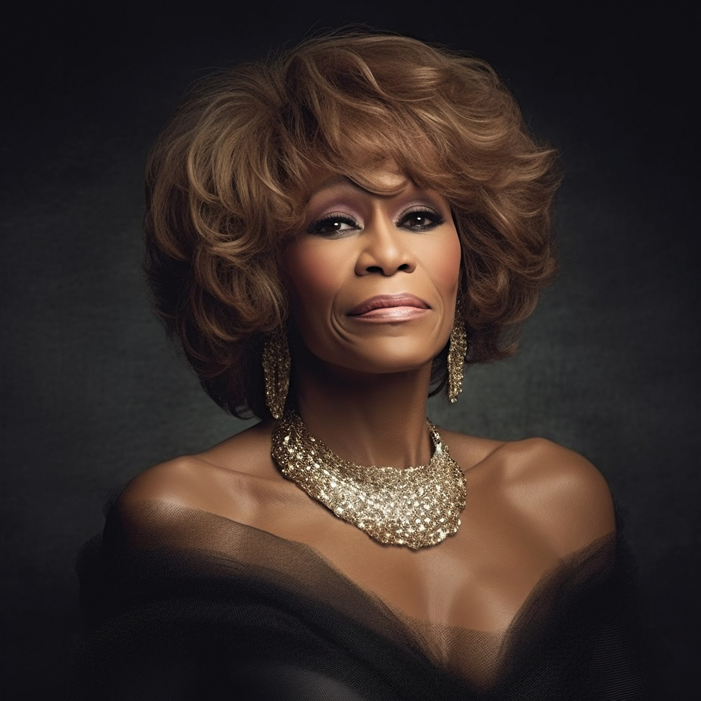 Whitney Houston imagined as an older person
