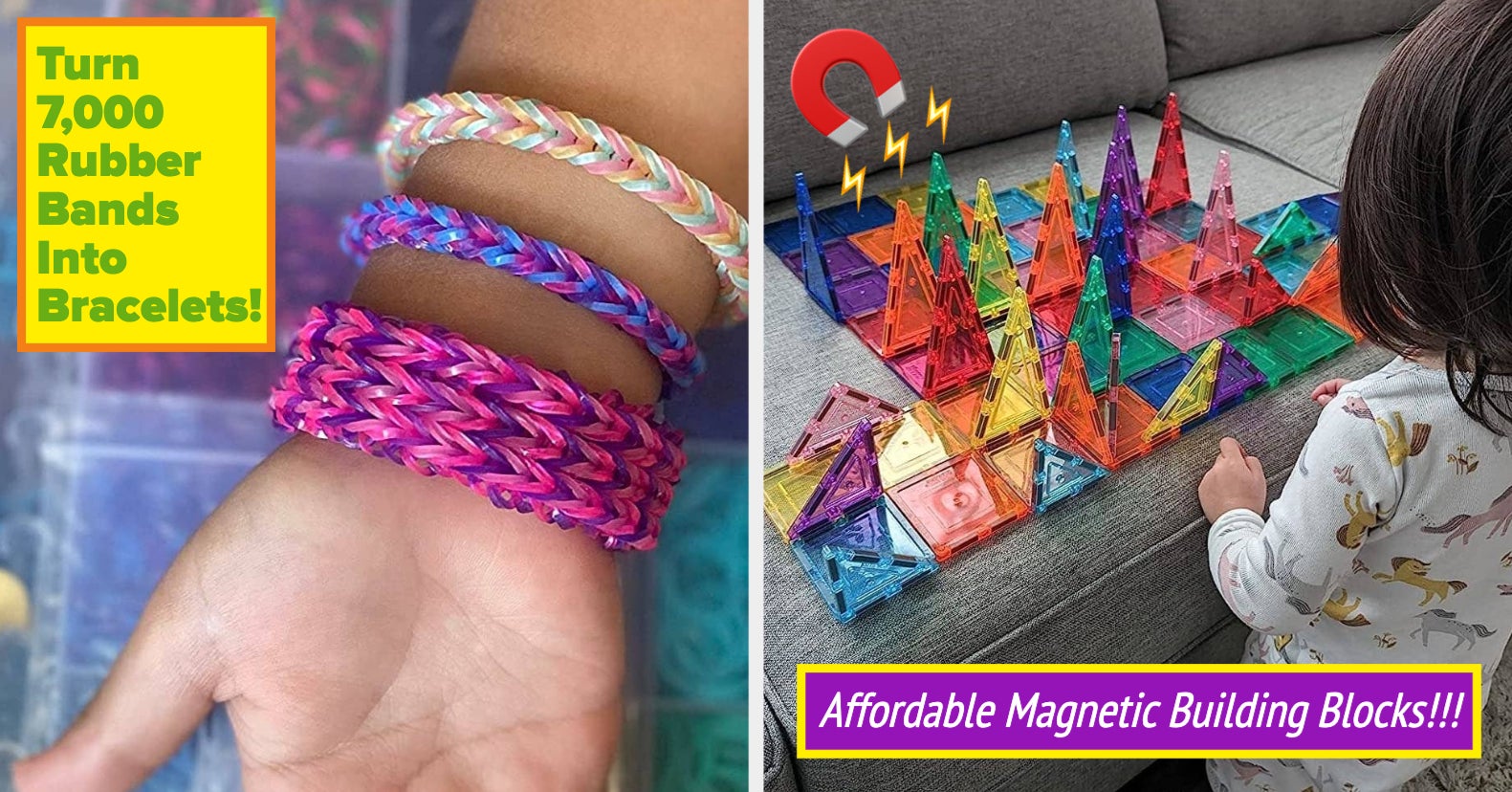 Friendship Rubberband Bracelet - Loom Rubber Band Bracelets for Kids and  Adults Gift Birthday Teams Personalized (Free Surprise Every Order)