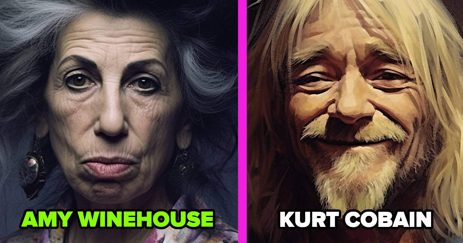 Someone Imagined How Pop Stars Would Look Today, And Kurt Cobain Still  Looks Great