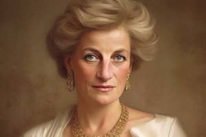 Princess Diana imagined as an older person