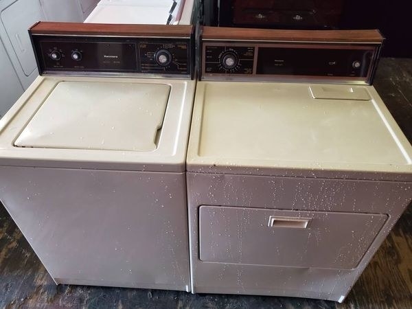 A washer and dryer