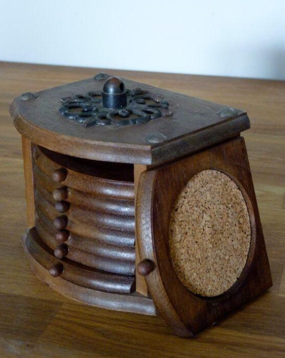 Wooden cork coasters