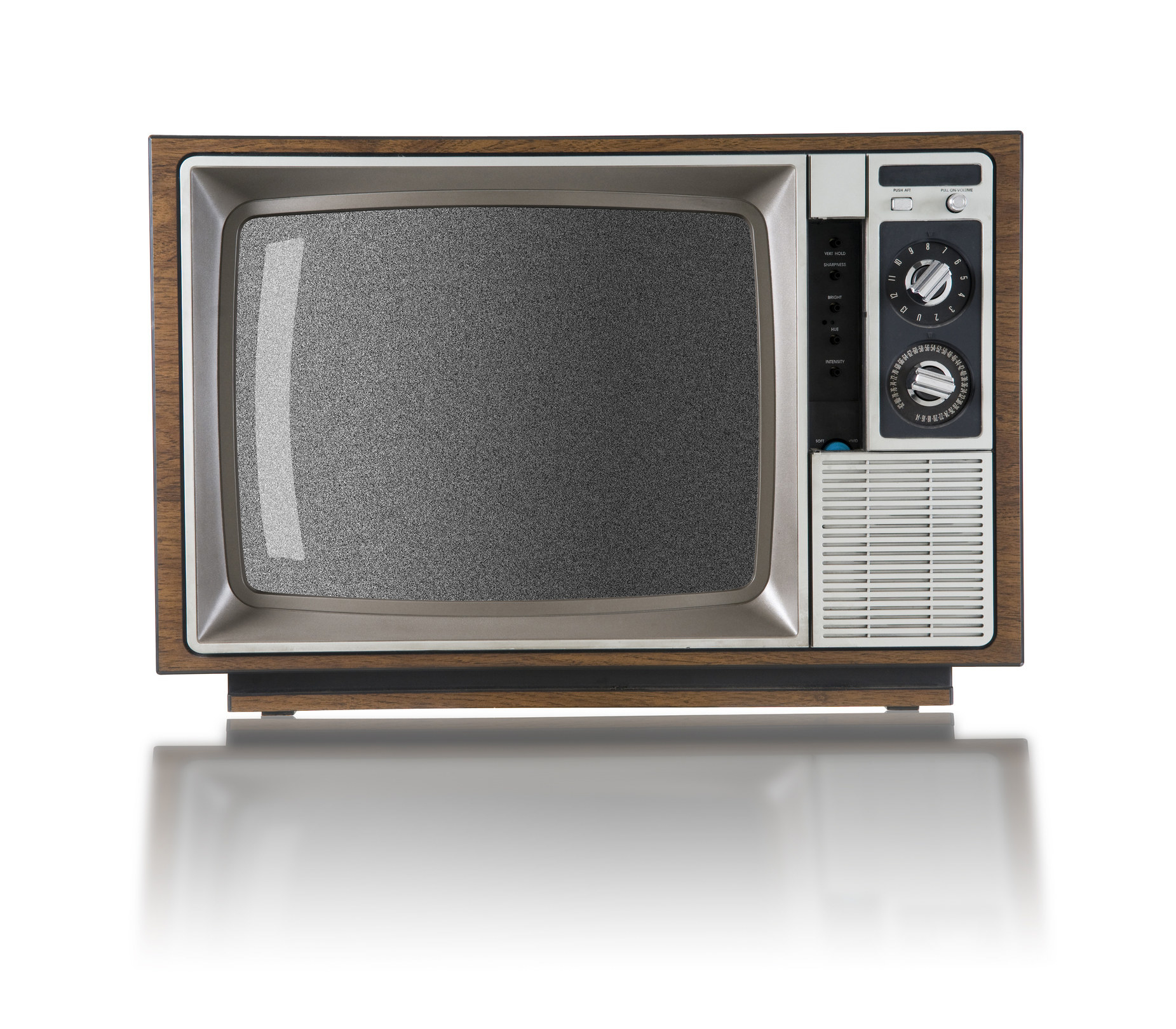 An old television set