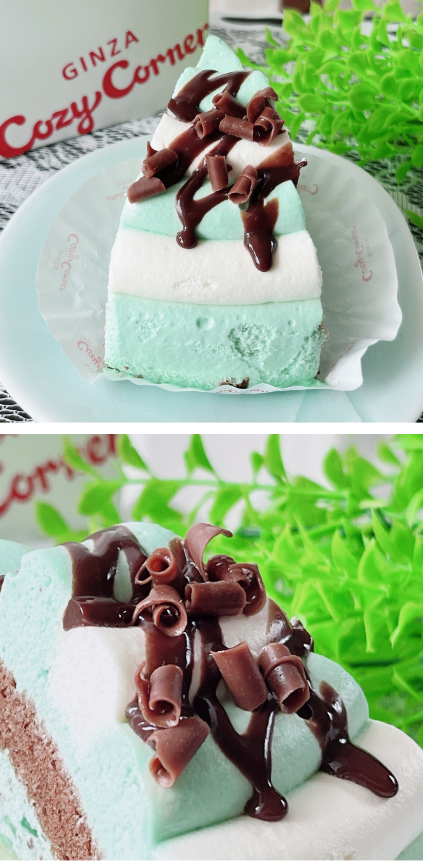 銀座コージーコーナーのおすすめスイーツ「チョコミントケーキ」