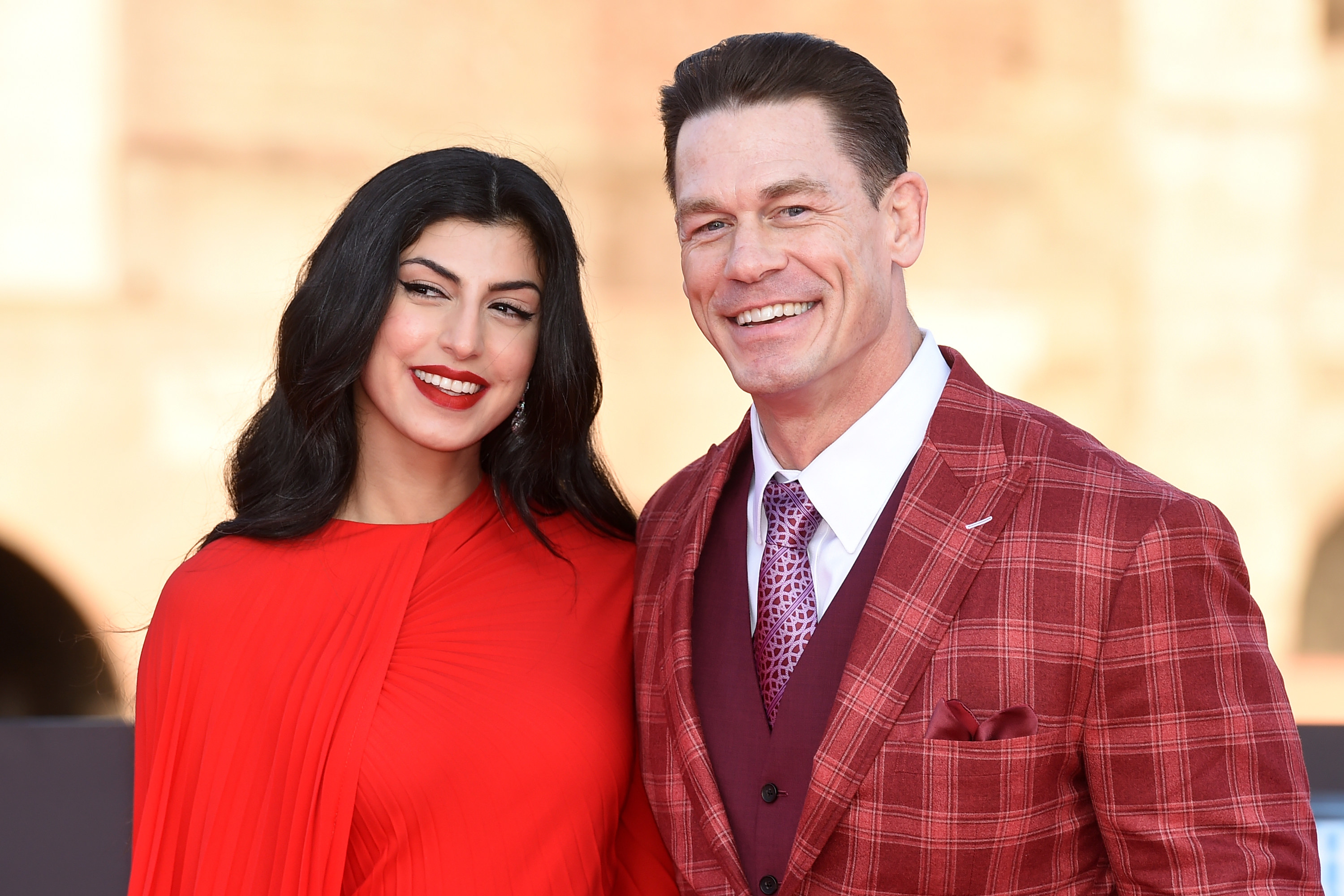 John Cena and his wife Shay Shariatzadeh at the premiere of Fast X