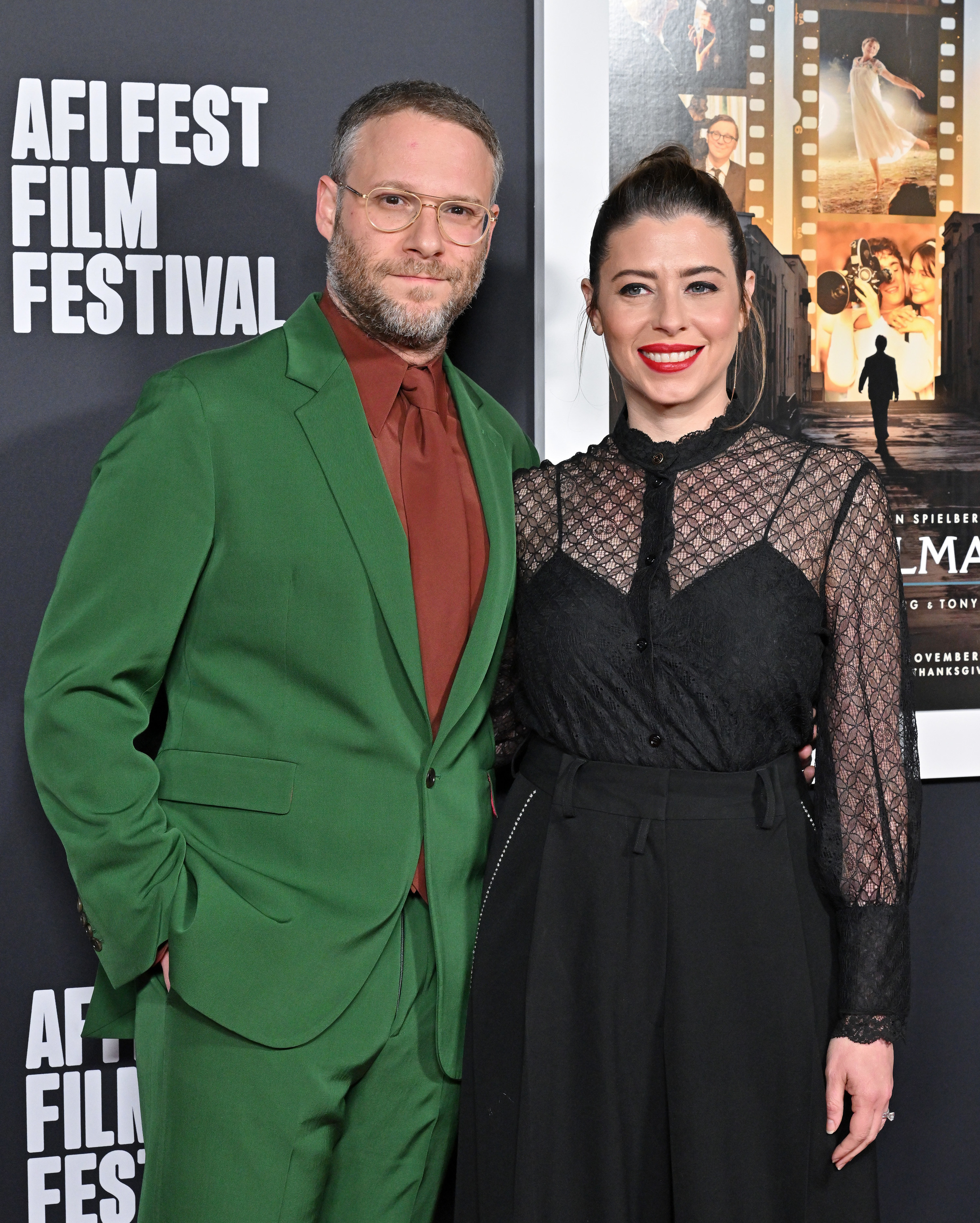 Seth Rogen and Lauren Miller at the 2022 AFI Fest