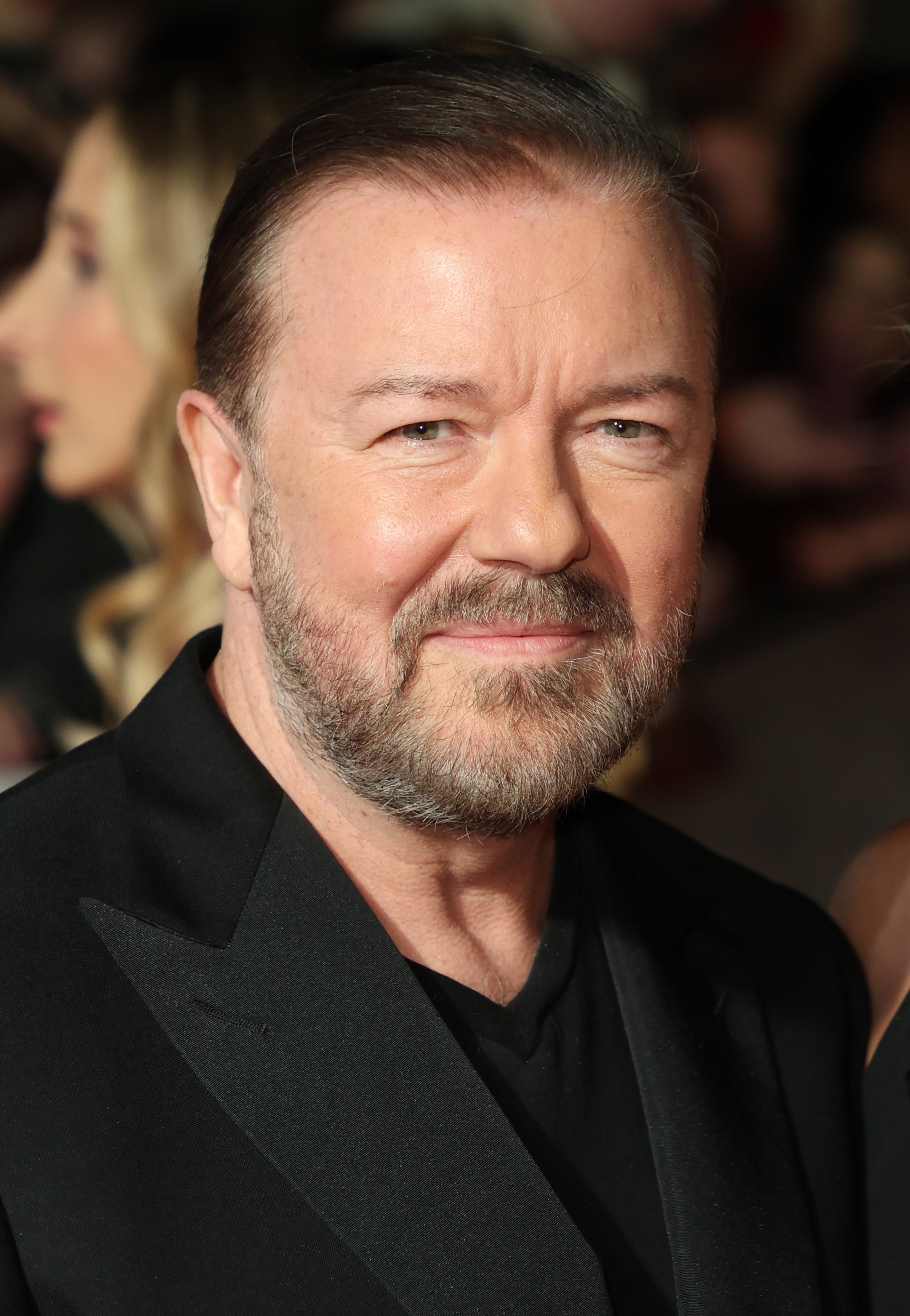 Ricky Gervais on the red carpet