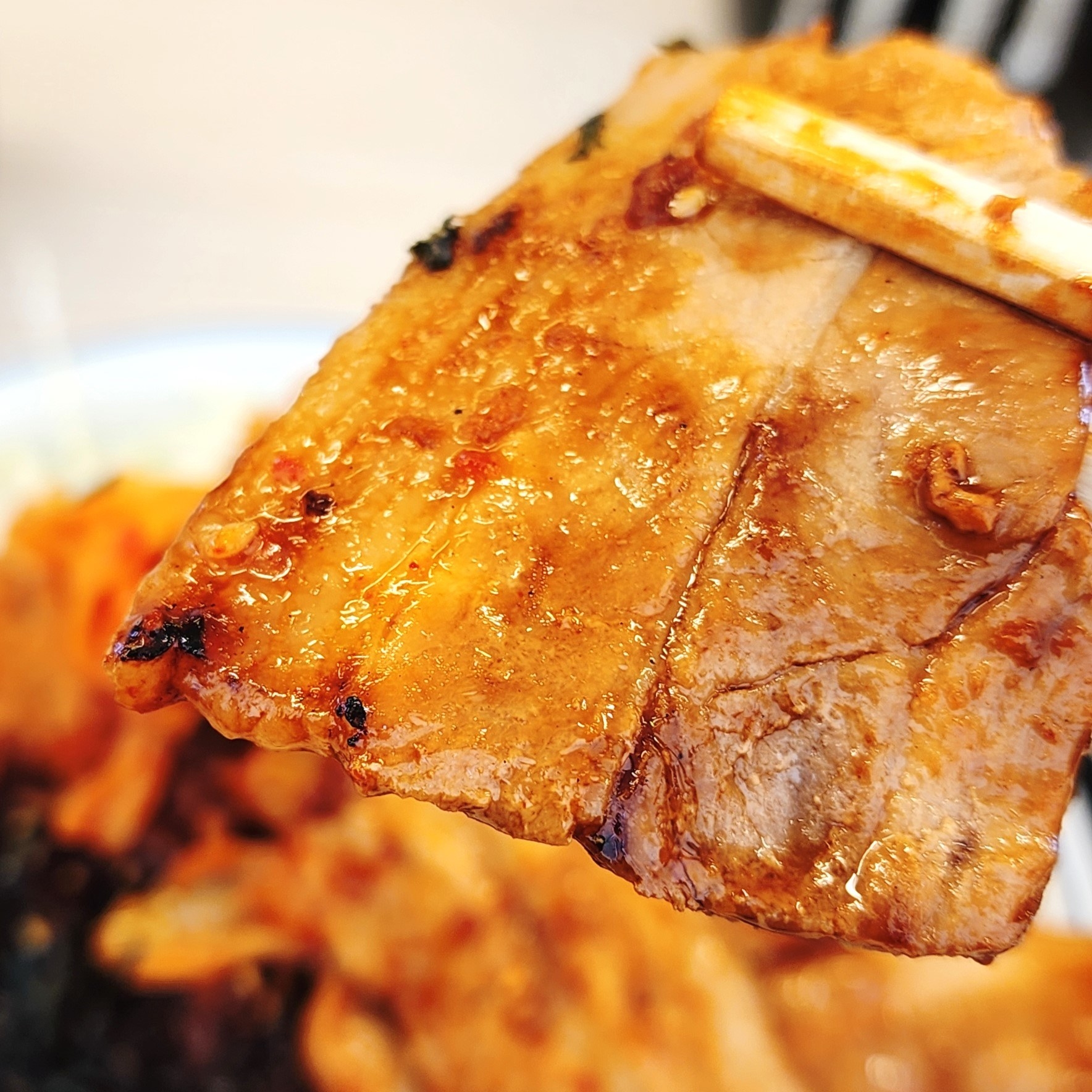 かつやのおすすめ期間限定メニュー「豚カルビ焼肉とチキンカツの合い盛り丼」