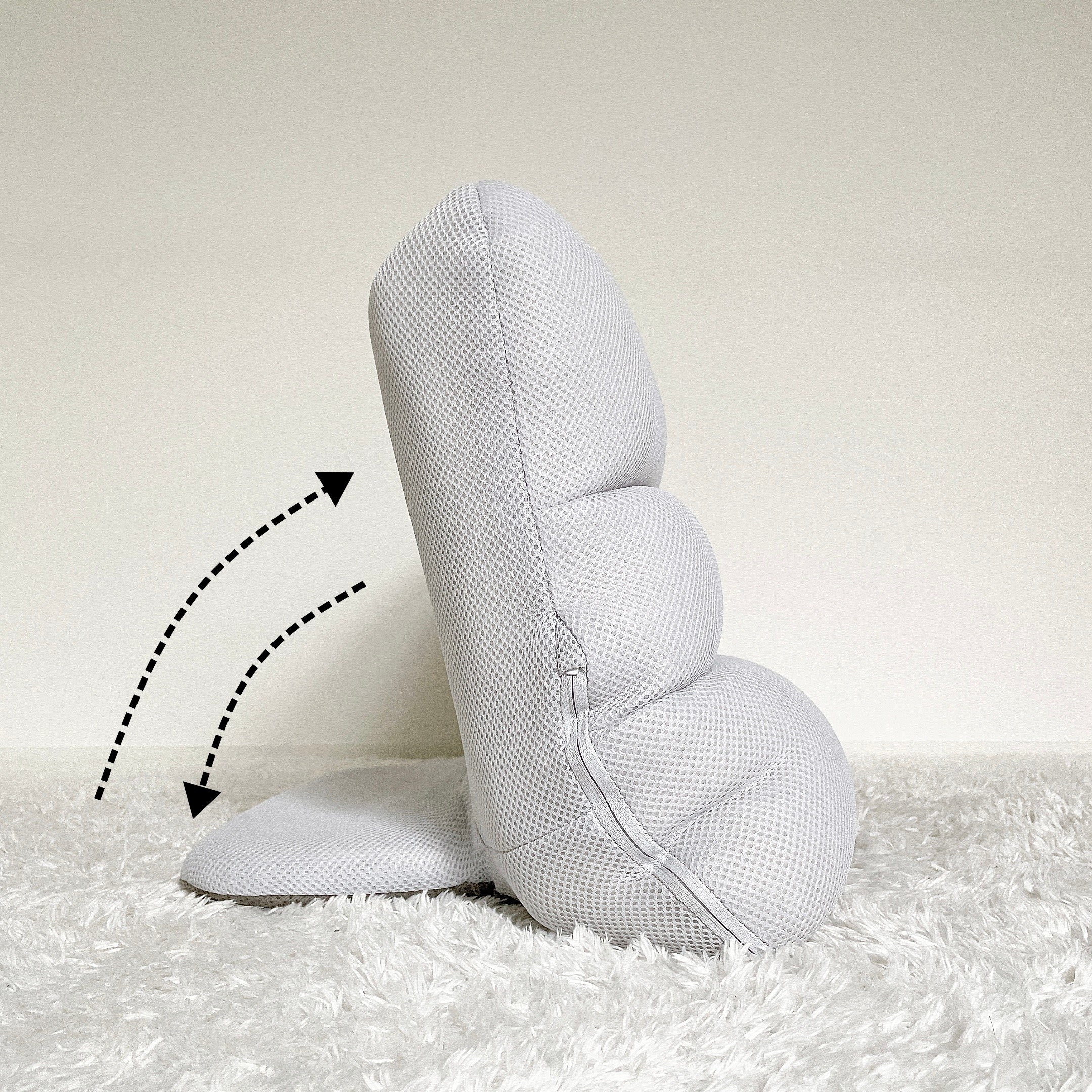 CAINZ（カインズ）のおすすめの便利グッズ「枕にもなる背もたれイス Lepoco クールグレー」