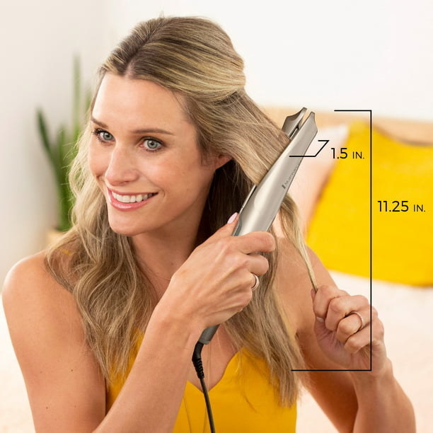 A model using the product on their hair