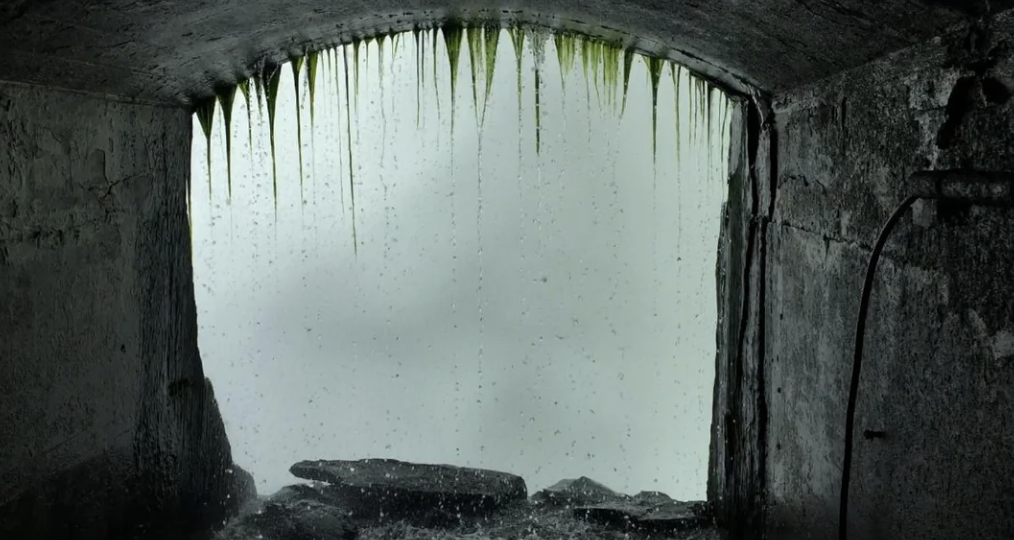 Photo from inside a sewer