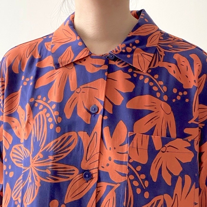 GU（ジーユー）のおすすめのパジャマ「レーヨンパジャマ(半袖&amp;amp;ショートパンツ)(ボタニカル)+E」のコーディネート