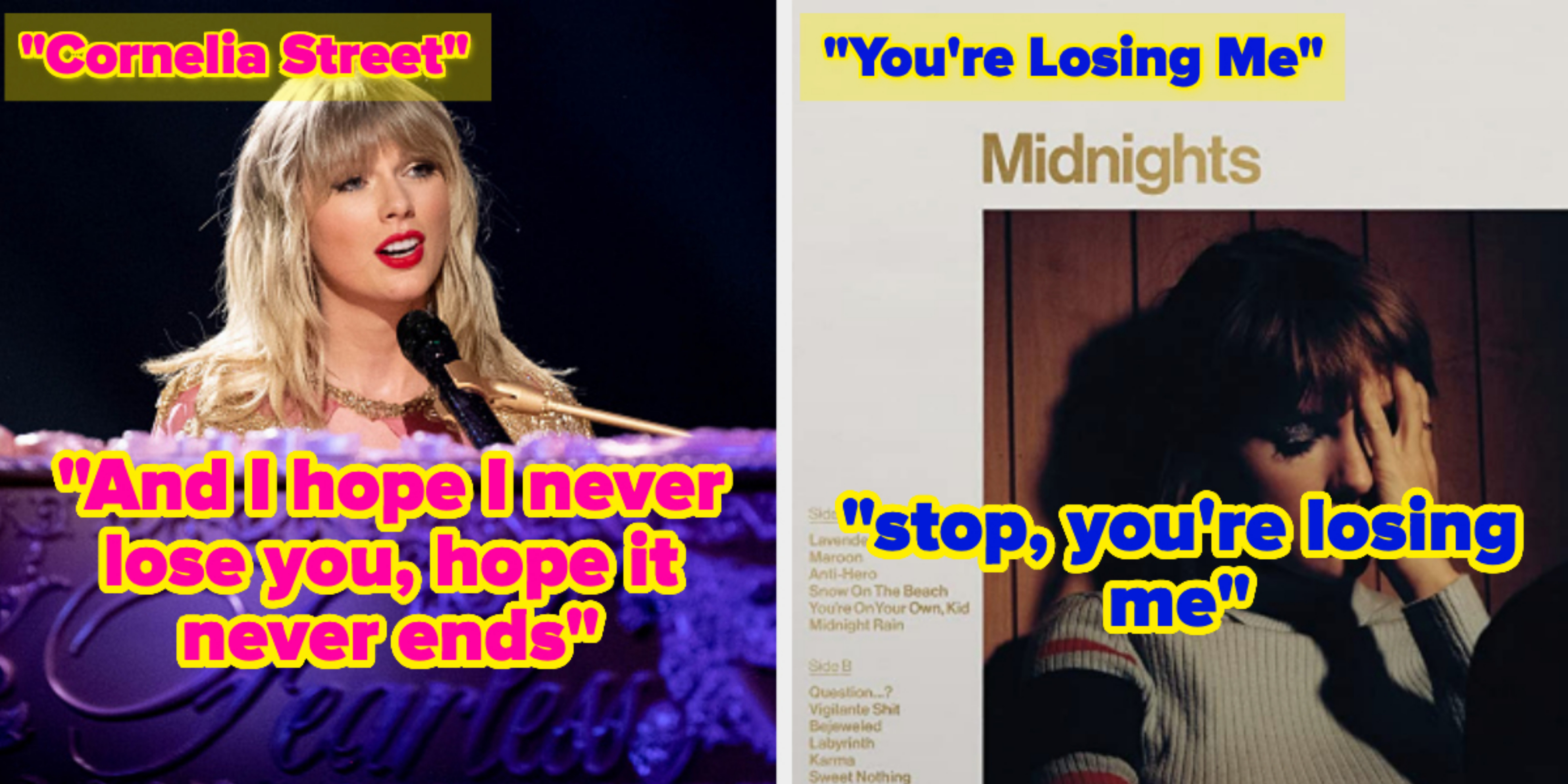 Matching Chicago Bears with Taylor Swift songs from Midnights