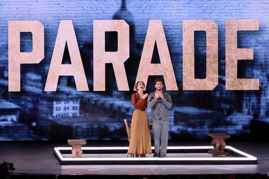 Micaela Diamond and Ben Platt of the cast of &quot;Parade&quot; perform onstage during The 76th Annual Tony Awards