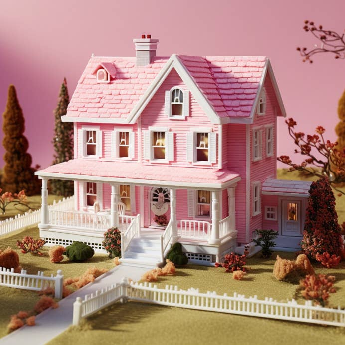 White barbie house deals