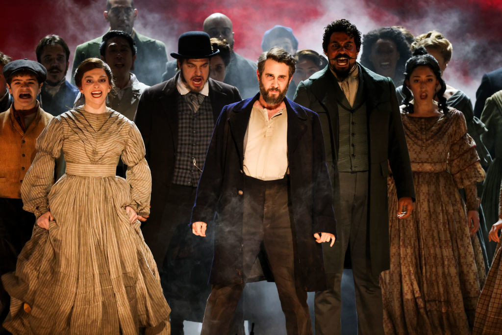 Cast of Sweeney Todd: The Demon Barber of Fleet Street at THE 76TH ANNUAL TONY AWARDS