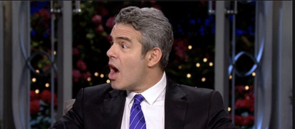 andy cohen looking shocked