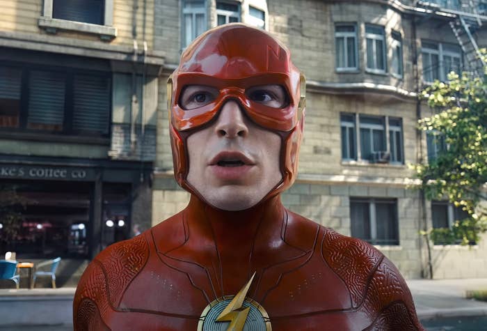 Ezra in costume as the Flash
