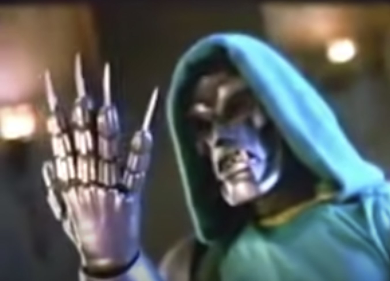 Doctor Doom has a claw-like glove