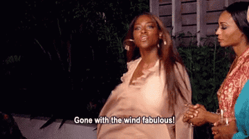 Kenya Moore saying &quot;gone with the wind fabulous&quot;