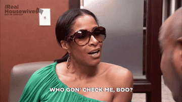 Sheree Whitfield asking &quot;who gon check me boo?&quot;