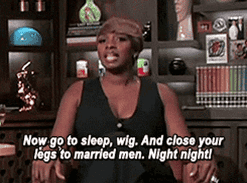 NeNe Leakes saying &quot;go to sleep wig and close your legs to married men, night night&quot;