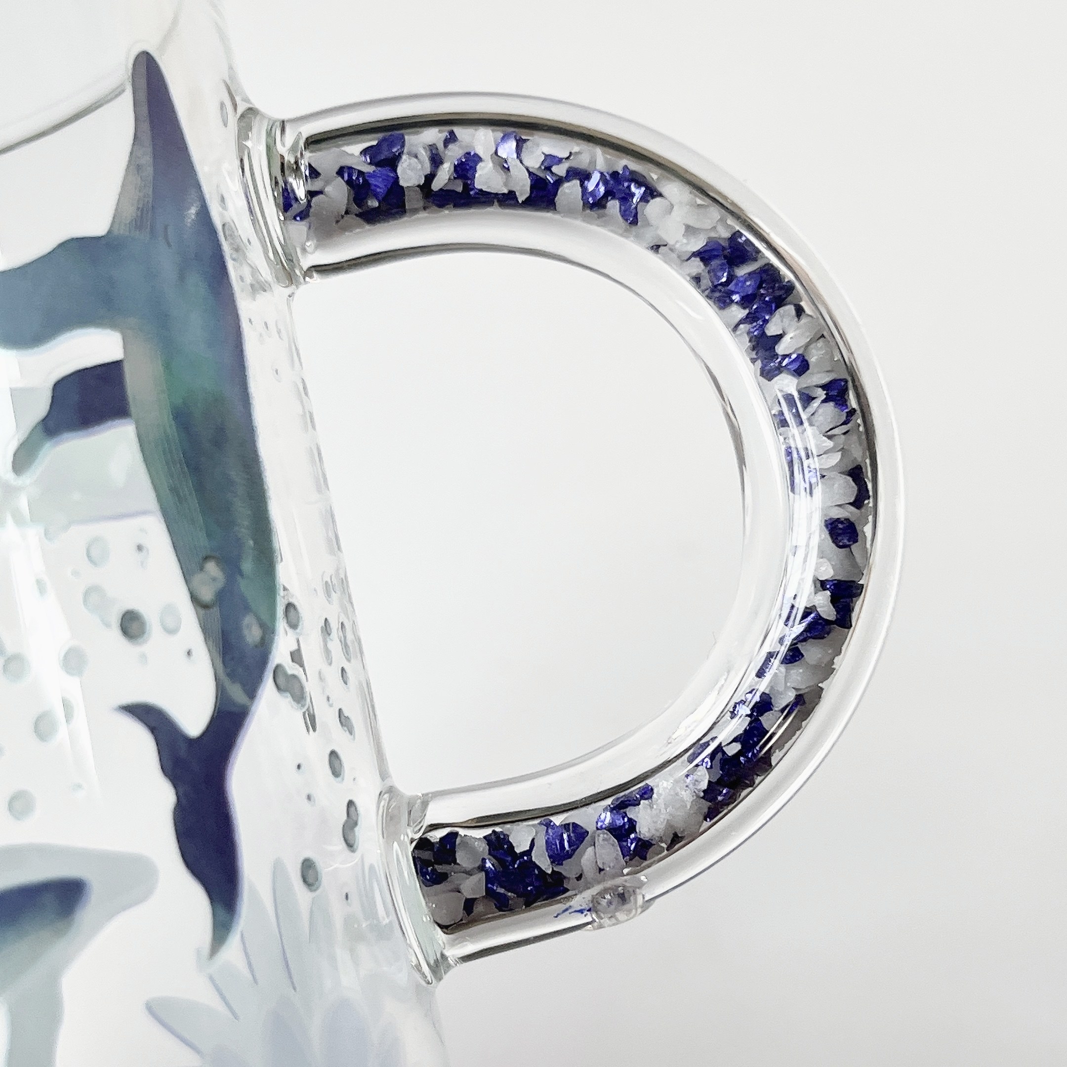 Starbucks Coffee（スターバックスコーヒー）のおすすめマグカップ「ビーズハンドル耐熱グラスマグクジラ414ml」