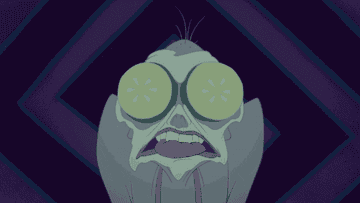 Yzma from &quot;Emperor's New Groove&quot; is so cranky and grouchy that the cucumbers from her face mask fall off