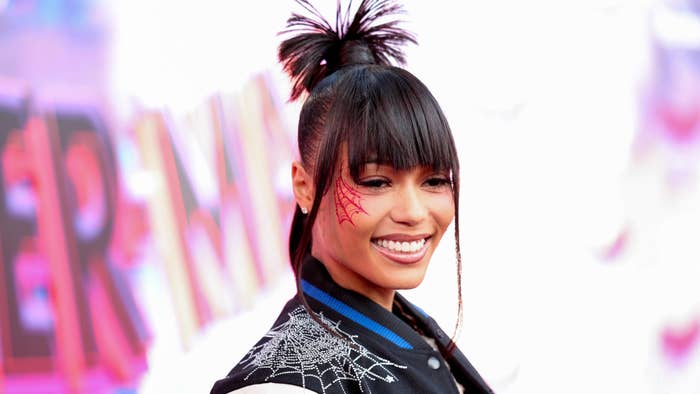 coi leray is seen on the red carpet
