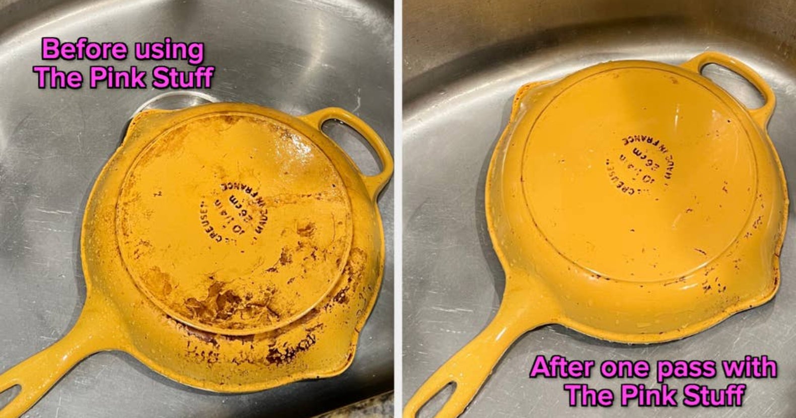 Reviewers Say Le Creuset's Cookware Cleaner Is a Miracle Solution for  Scratched Pots and Pans