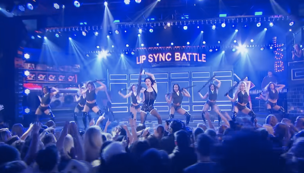 Behind The Scenes With Celebrity Lip Sync Battle The Rocks Iconic Performance How He Pulled It Off - vplv1sq