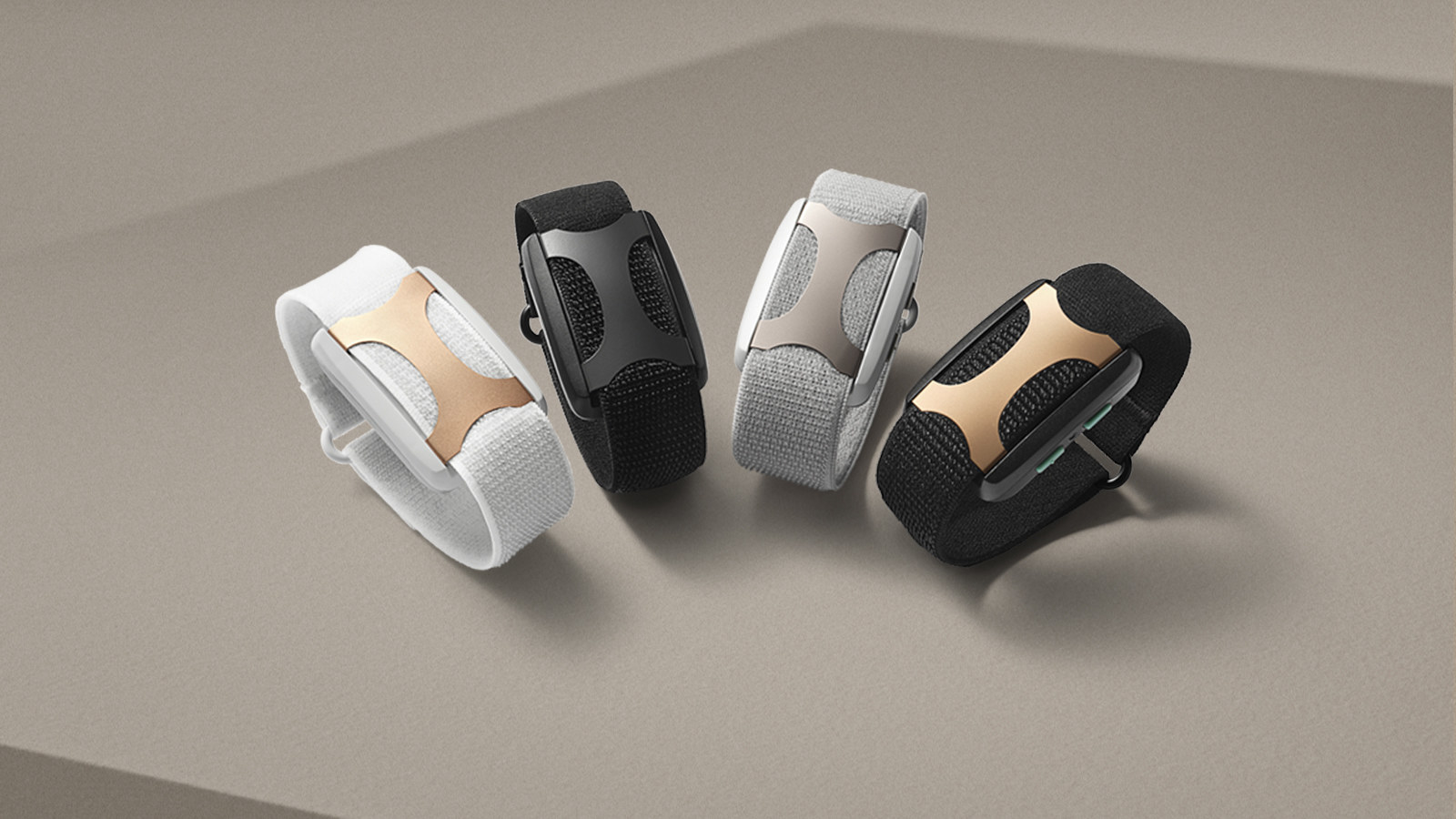 A variety of Apollo Neuro bands in different colors and styles