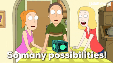 beth from rick and morty saying so many possibilities