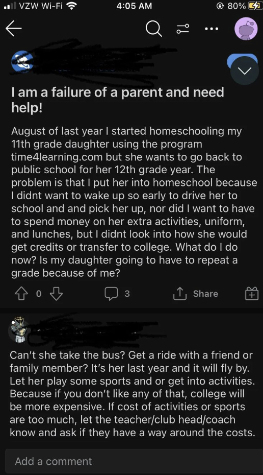 &quot;Is my daughter going to have to repeat a grade because of me?&quot;