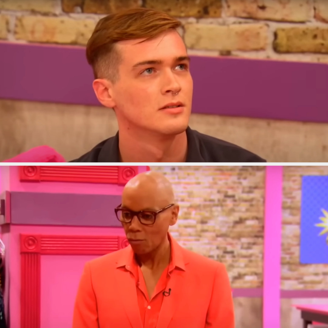 pearl and rupaul staring at each other