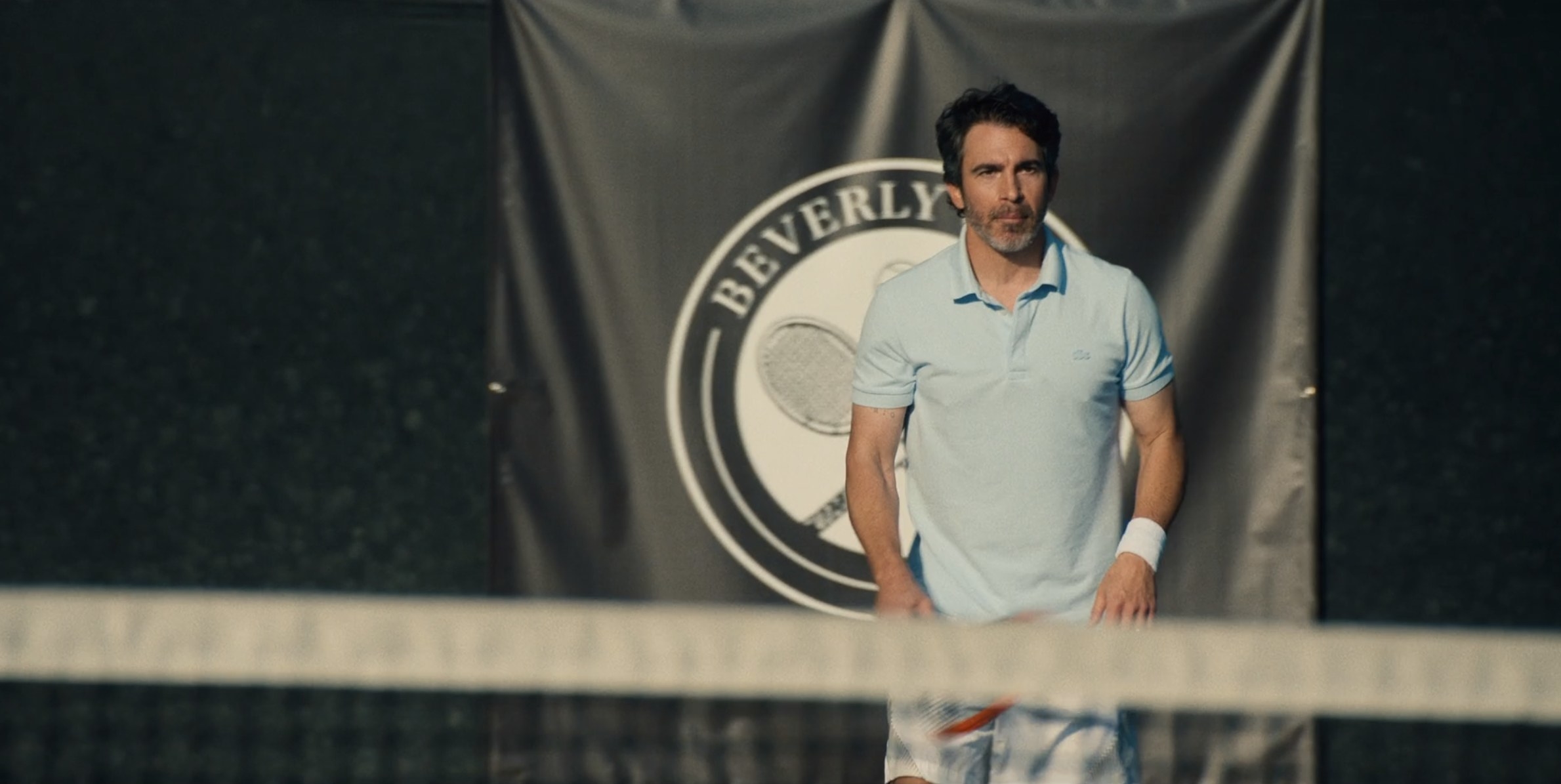 chris messina playing tennis in based on a true story
