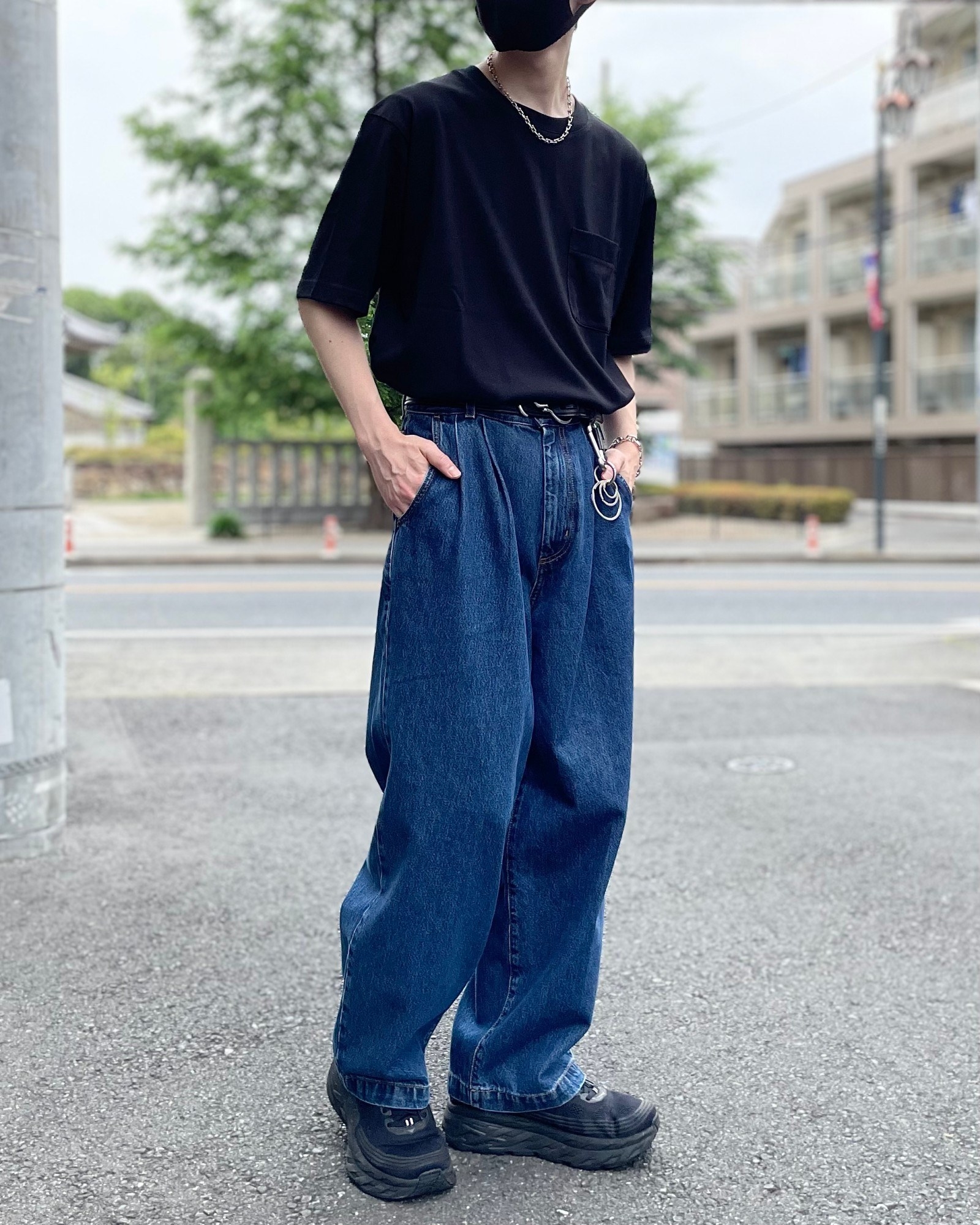 GLOBAL WORK（グローバルワーク）のおすすめのメンズアイテム「シャーベッTEE無地／半袖」のコーディネート