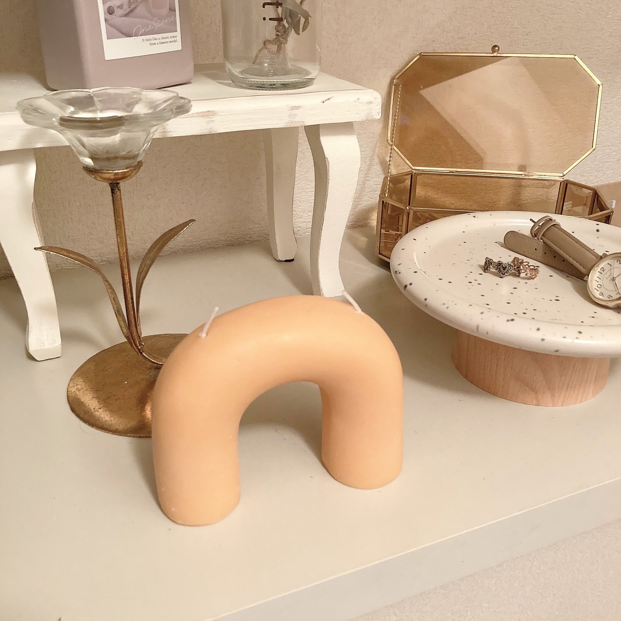 Francfranc（フランフラン）のオススメのキャンドル「アーチ キャンドル オレンジ」