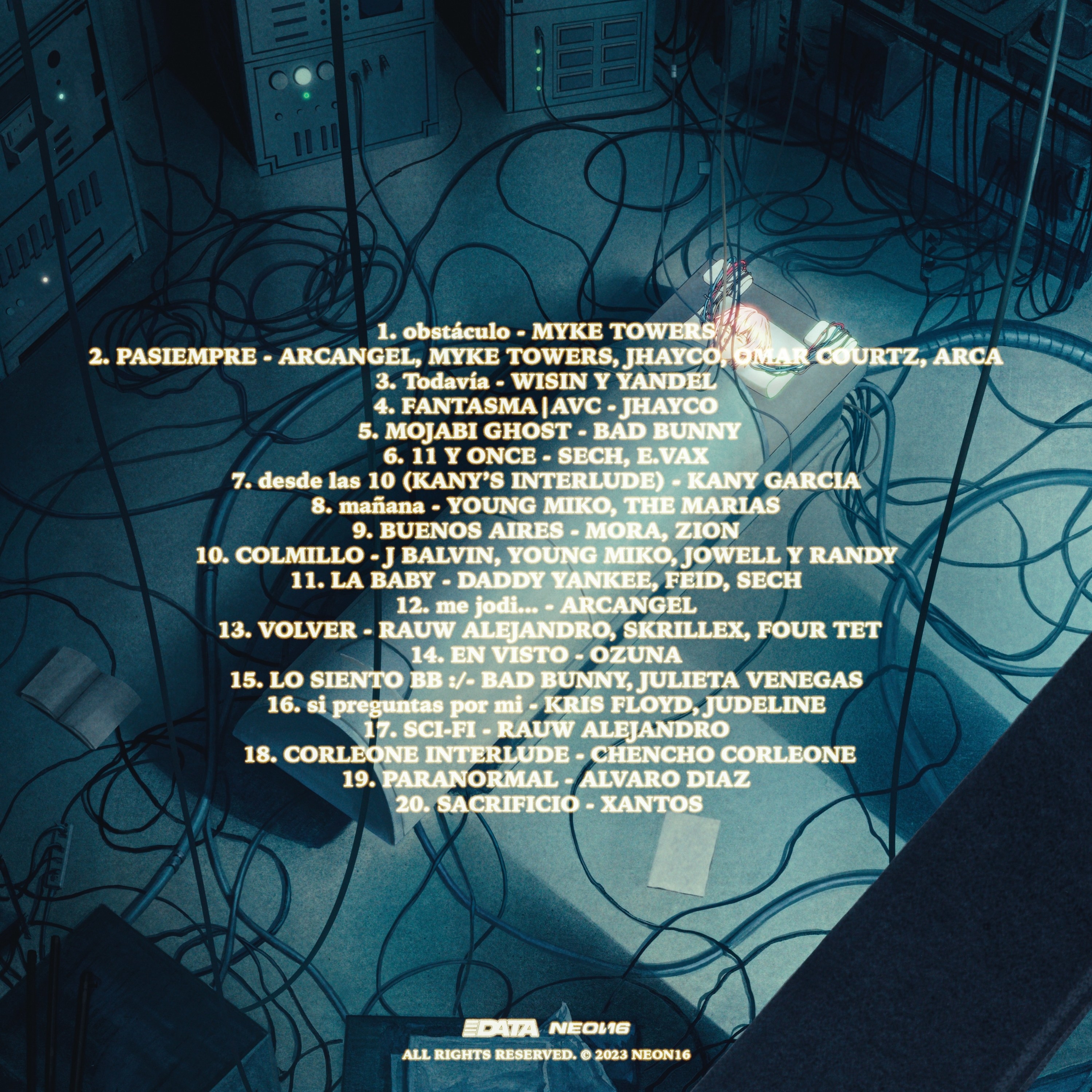 back cover of album