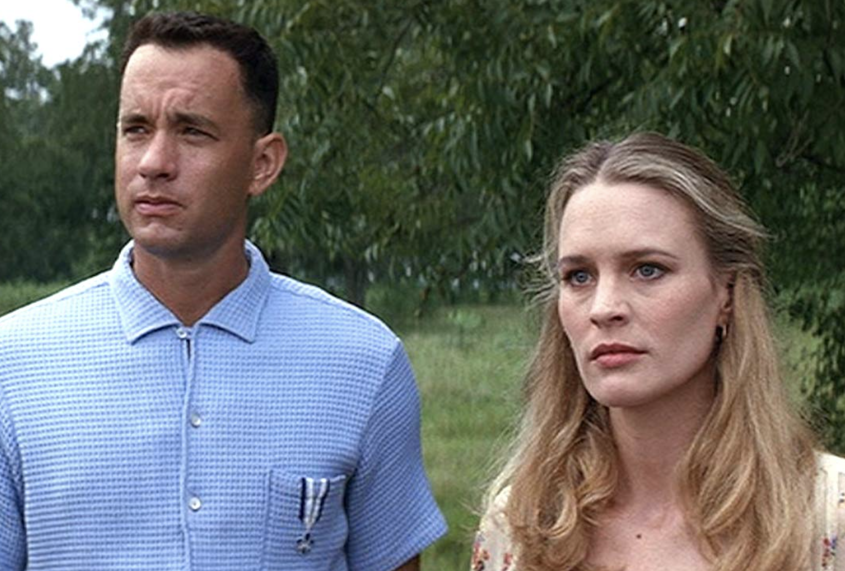 Closeup of Forrest and Jenny in &quot;Forrest Gump&quot;
