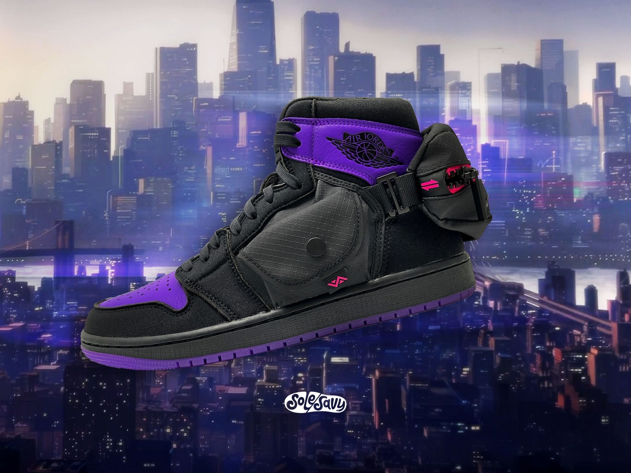 Spider Man Across the Spider Verse Air Jordan 1 Utility Stash