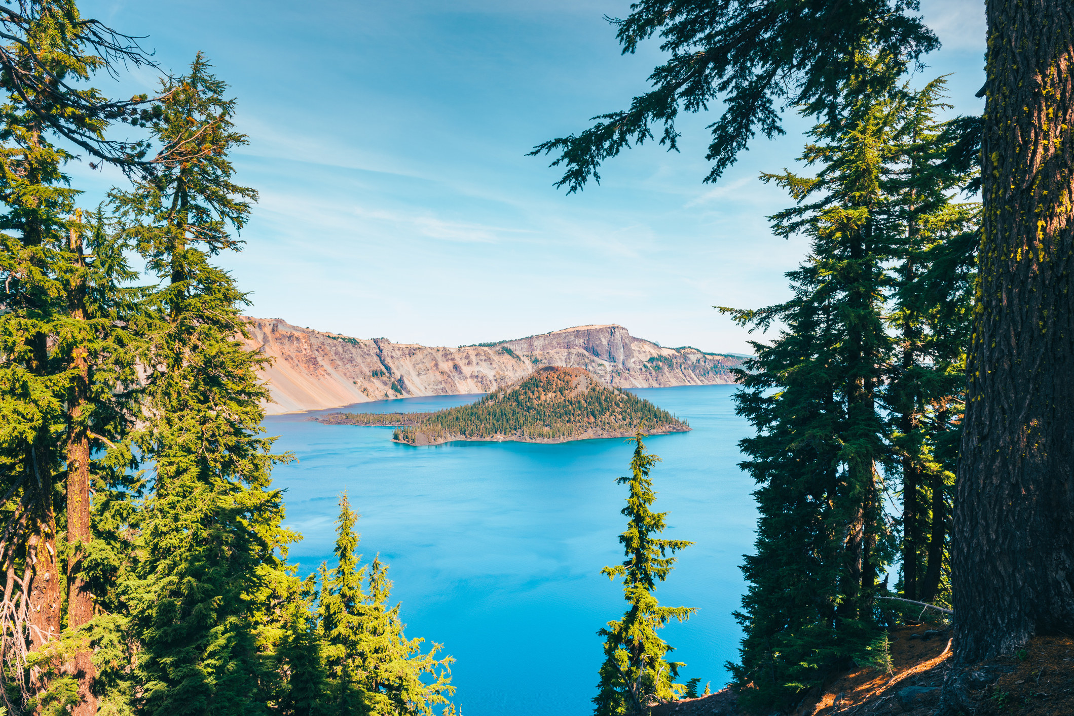 A look-out to Crater Lake.