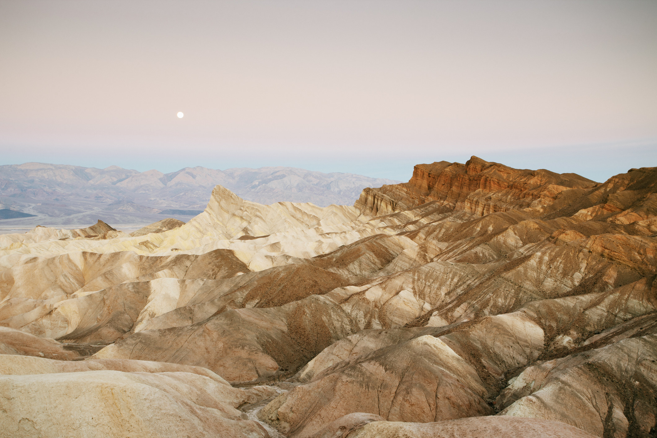 Rocky desert landscape in Death Valley.