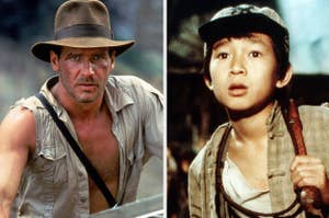 Harrison Ford and Ke Huy Quan in Indiana Jones and the Temple of Doom