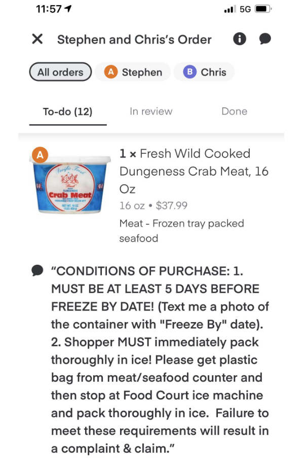 &quot;CONDITIONS FOR PURCHASE:&quot;