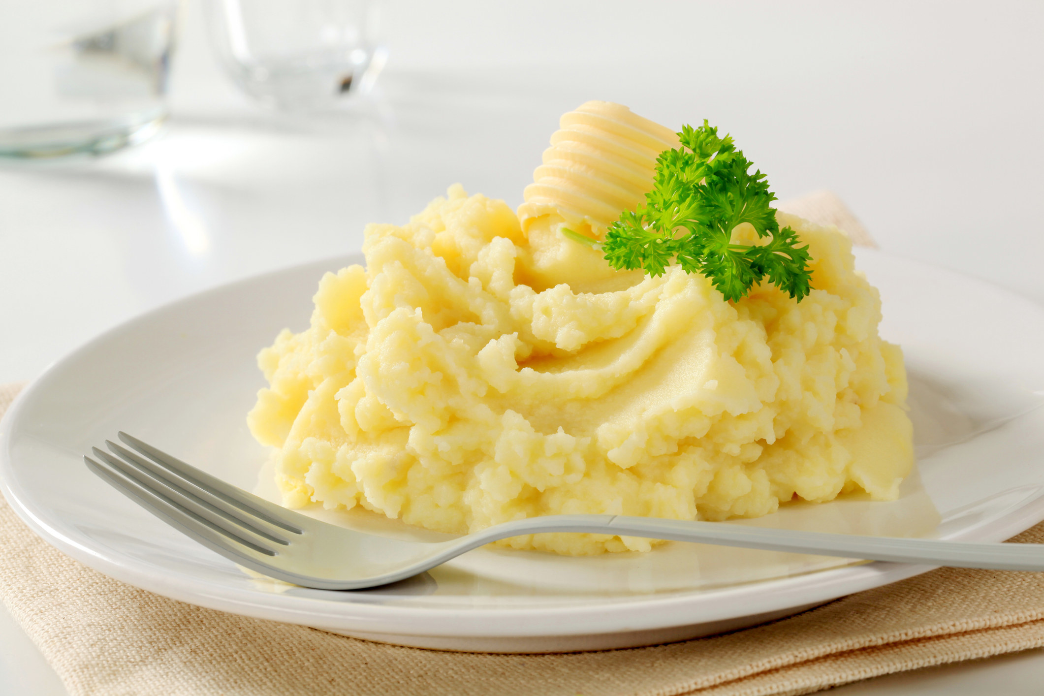 plate of fancy mashed potatoes