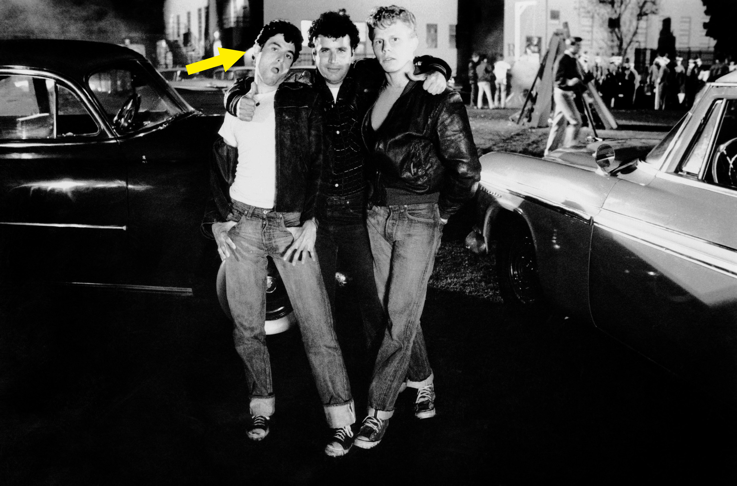 Barry Pearl, Michael Tucci, and Kelly Ward in Grease