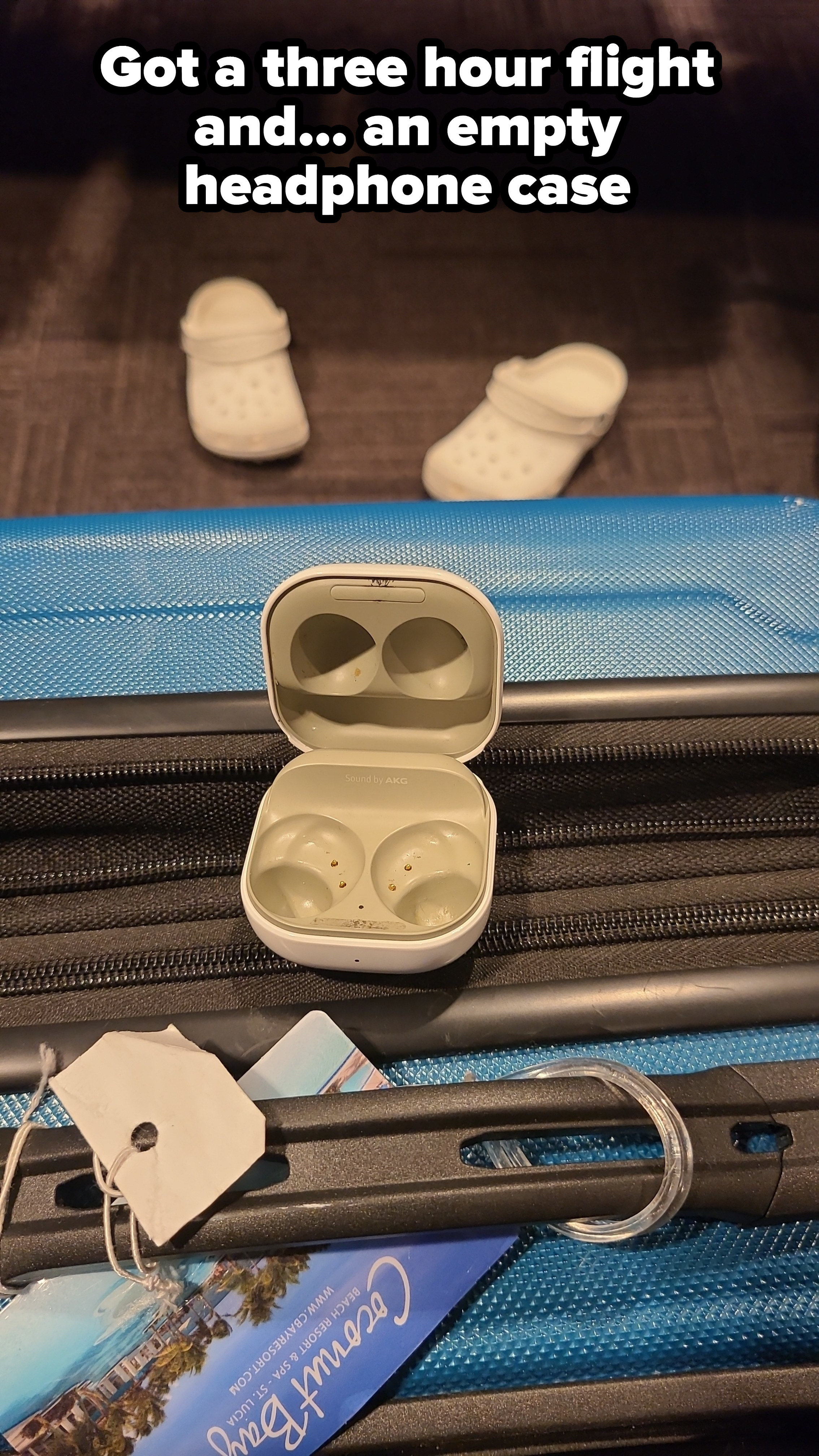 An AirPods case with no AirPods