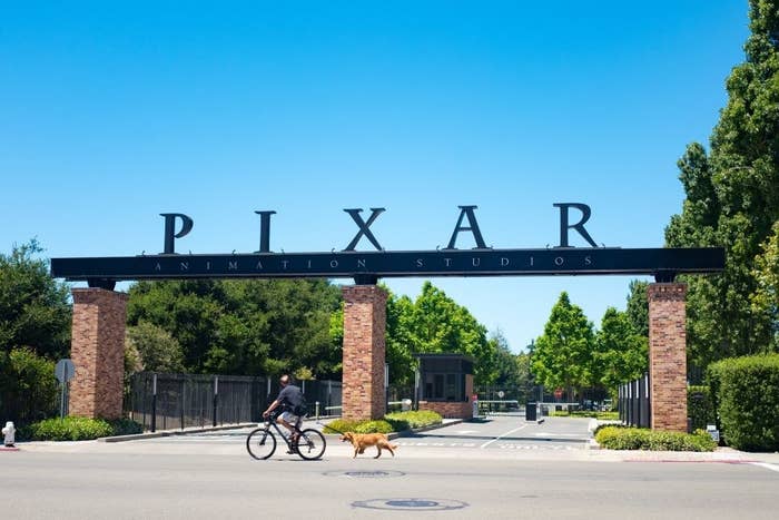 The entrance to the Pixar studios